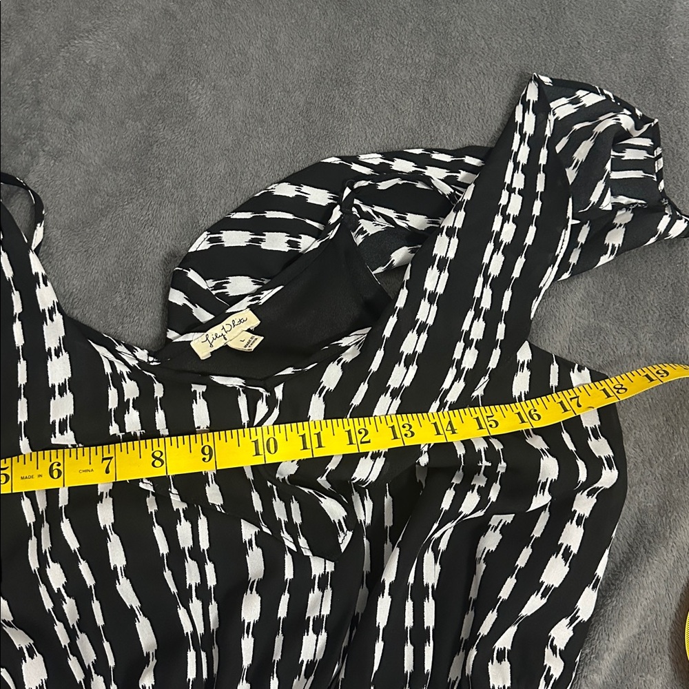 Lily White Black and White Striped Jumpsuit - Picture 7 of 9